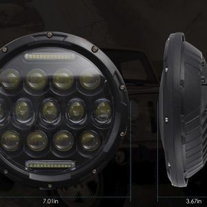 LED Фар 7 инча за вграждане на джип 12V