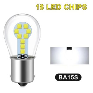 Диодни крушки 12V 2бр BA15s LED